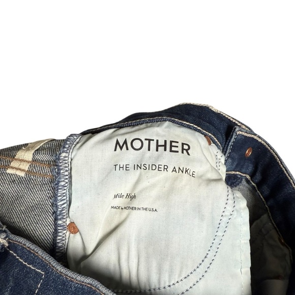 Mother Superior Size 25 The Insider Ankle Jeans in Mile High Bootcut Dark Wash - Picture 6 of 10